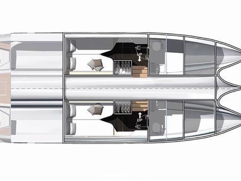 JEANNEAU TH38 CATAMARANO A MOTORE Foto 8